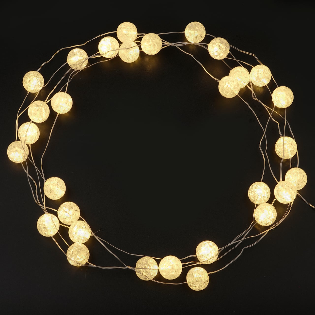 30ct. Crackle Ball LED String Lights by Ashland&#x2122; 